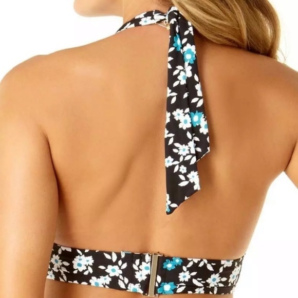 ANNE Cole Marilyn Floral Halter Swimsuit Top - Picture 4 of 9